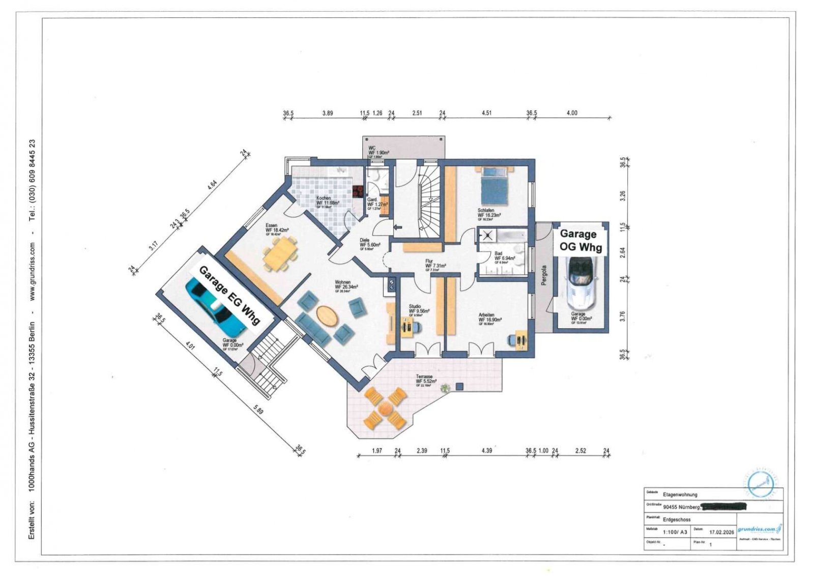 Große EG Wohnung mit eigenem Garten